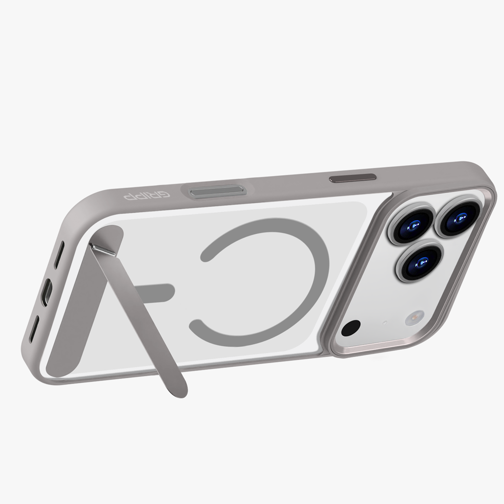 GRIPP Clarion MagStand Apple iPhone 17 Pro MagSafe Case with 8ft Drop Tested - Grey