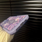 Protective Apple iPhone Back Cover - Rabbit Purple Holder Stand Semi-Transparent iPhone Case - Style 4