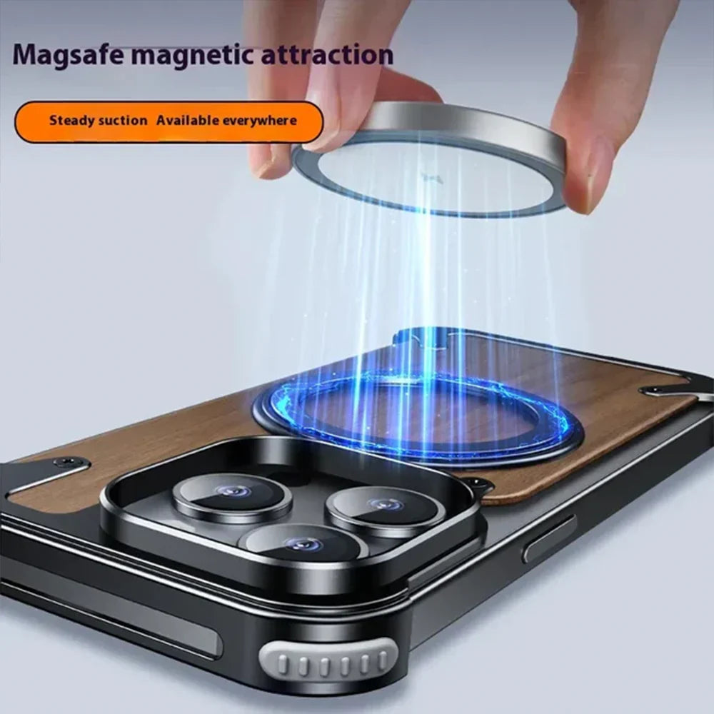 covermeup Walnut Lens Protection - iPhone Case