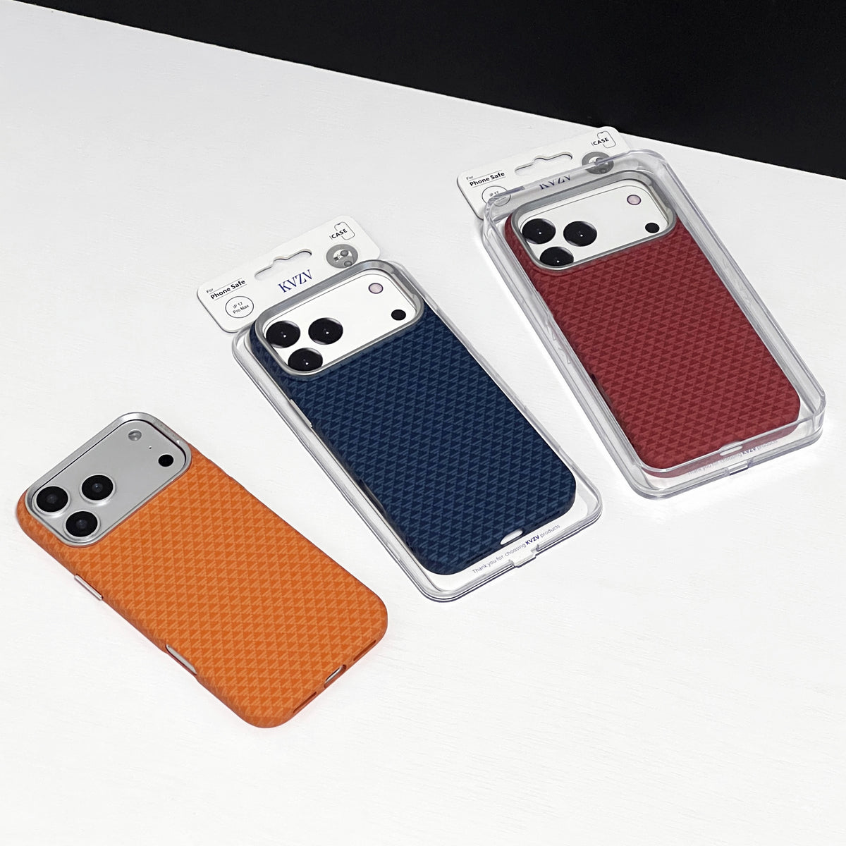 KVZV TRIANGLE PATTERN CARBON CASE FOR IPHONE