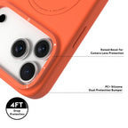 YOUNGKIT Morandi Silicon Case for iPhone 17 Pro Max (ORANGE)