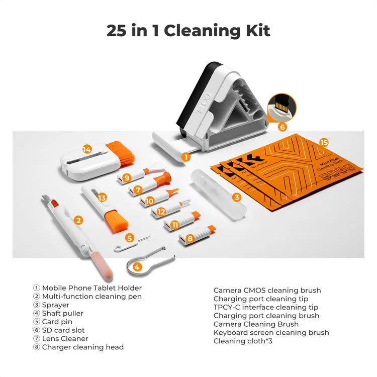 3 in 1 - Pen Stand, Cleaning Kit & Phone Holder Mobile Case by CoverMeUp - Style 7