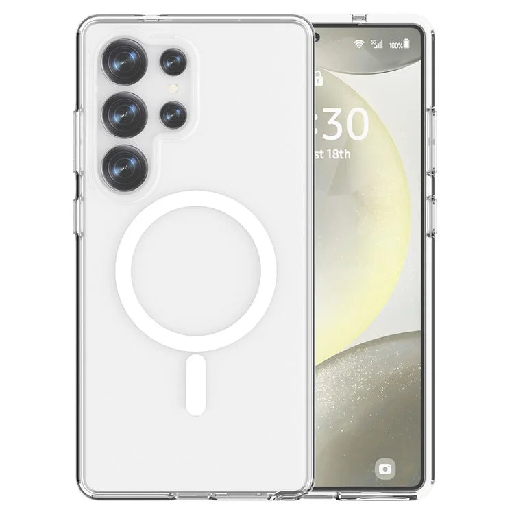 Samsung Galaxy S25 Ultra Clear Back Cover Case with MagSafe - Transparent Mobile Case by CoverMeUp