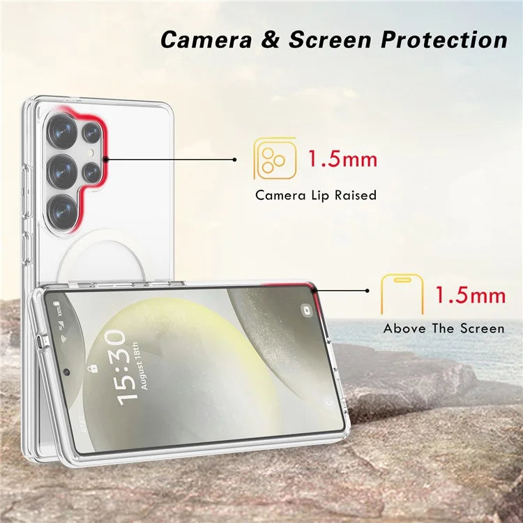Samsung Galaxy S26 Ultra Clear Back Cover Case with MagSafe - Transparent Mobile Case by CoverMeUp - Style 8