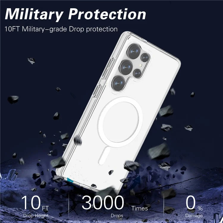 Samsung Galaxy S26 Ultra Clear Back Cover Case with MagSafe - Transparent Mobile Case by CoverMeUp - Style 9