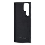 Samsung Galaxy S25 Ultra PU Leather PC+TPU Hybrid Phone Shell - Black Mobile Case by CoverMeUp - Style 4