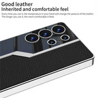 Samsung Galaxy S25 Ultra GKK Vertical Leather Pro Case with Shine Soft Shell Back Cover Mobile Case by CoverMeUp - Style 9