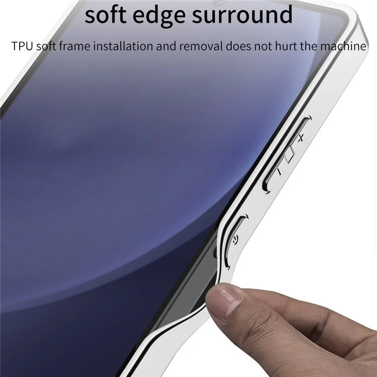 Samsung Galaxy S25 Ultra GKK Vertical Leather Pro Case with Shine Soft Shell Back Cover Mobile Case by CoverMeUp - Style 12