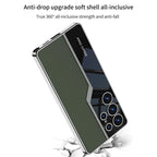 Samsung Galaxy S25 Ultra GKK Vertical Leather Pro Case with Shine Soft Shell Back Cover Mobile Case by CoverMeUp - Style 13