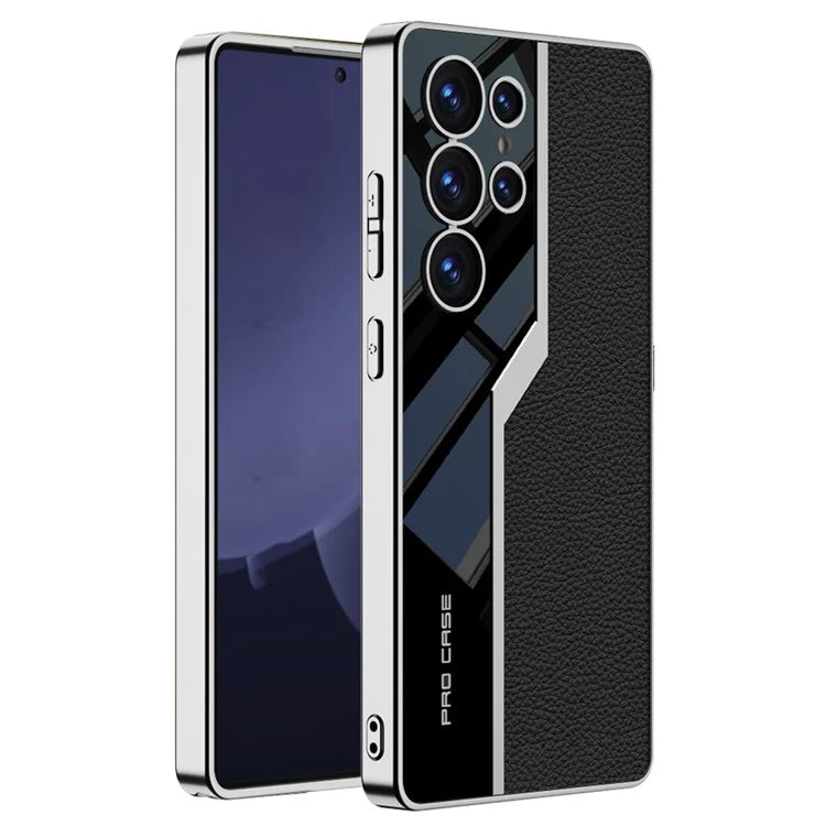 Samsung Galaxy S25 Ultra GKK Vertical Leather Pro Case with Shine Soft Shell Back Cover Mobile Case by CoverMeUp