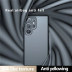 Samsung Galaxy S25 Ultra Drop-Proof TPU + PC Matte Back Phone Cover - Smoke Matte Mobile Case by CoverMeUp - Style 8