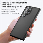 Samsung Galaxy S25 Ultra Drop-Proof TPU + PC Matte Back Phone Cover - Smoke Matte Mobile Case by CoverMeUp - Style 9