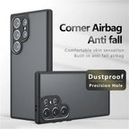 Samsung Galaxy S25 Ultra Drop-Proof TPU + PC Matte Back Phone Cover - Smoke Matte Mobile Case by CoverMeUp - Style 2