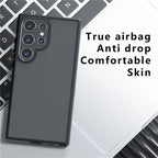 Samsung Galaxy S25 Ultra Drop-Proof TPU + PC Matte Back Phone Cover - Smoke Matte Mobile Case by CoverMeUp - Style 3