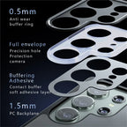 Samsung Galaxy S25 Ultra Drop-Proof TPU + PC Matte Back Phone Cover - Smoke Matte Mobile Case by CoverMeUp - Style 6