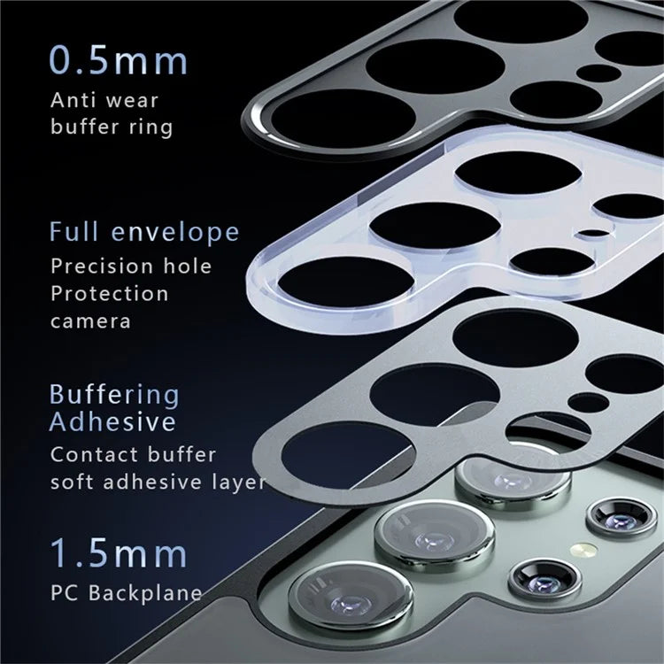 Samsung Galaxy S25 Ultra Drop-Proof TPU + PC Matte Back Phone Cover - Smoke Matte Mobile Case by CoverMeUp - Style 6