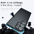 Samsung Galaxy S25 Ultra Drop-Proof TPU + PC Matte Back Phone Cover - Smoke Matte Mobile Case by CoverMeUp - Style 7