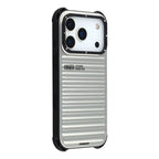YOUNGKIT Suitcase Textured Luggage Series Magsafe Case for iPhone 17 Pro Max (Silver)