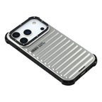 YOUNGKIT Suitcase Textured Luggage Series Magsafe Case for iPhone 17 Pro (Silver)
