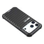 YOUNGKIT Suitcase Textured Luggage Series Magsafe Case for iPhone 17 Pro Max / 18 Pro Max (Black)