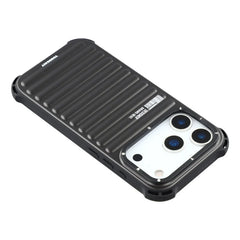 YOUNGKIT Suitcase Textured Luggage Series Magsafe Case for iPhone 17 Pro Max (Black)