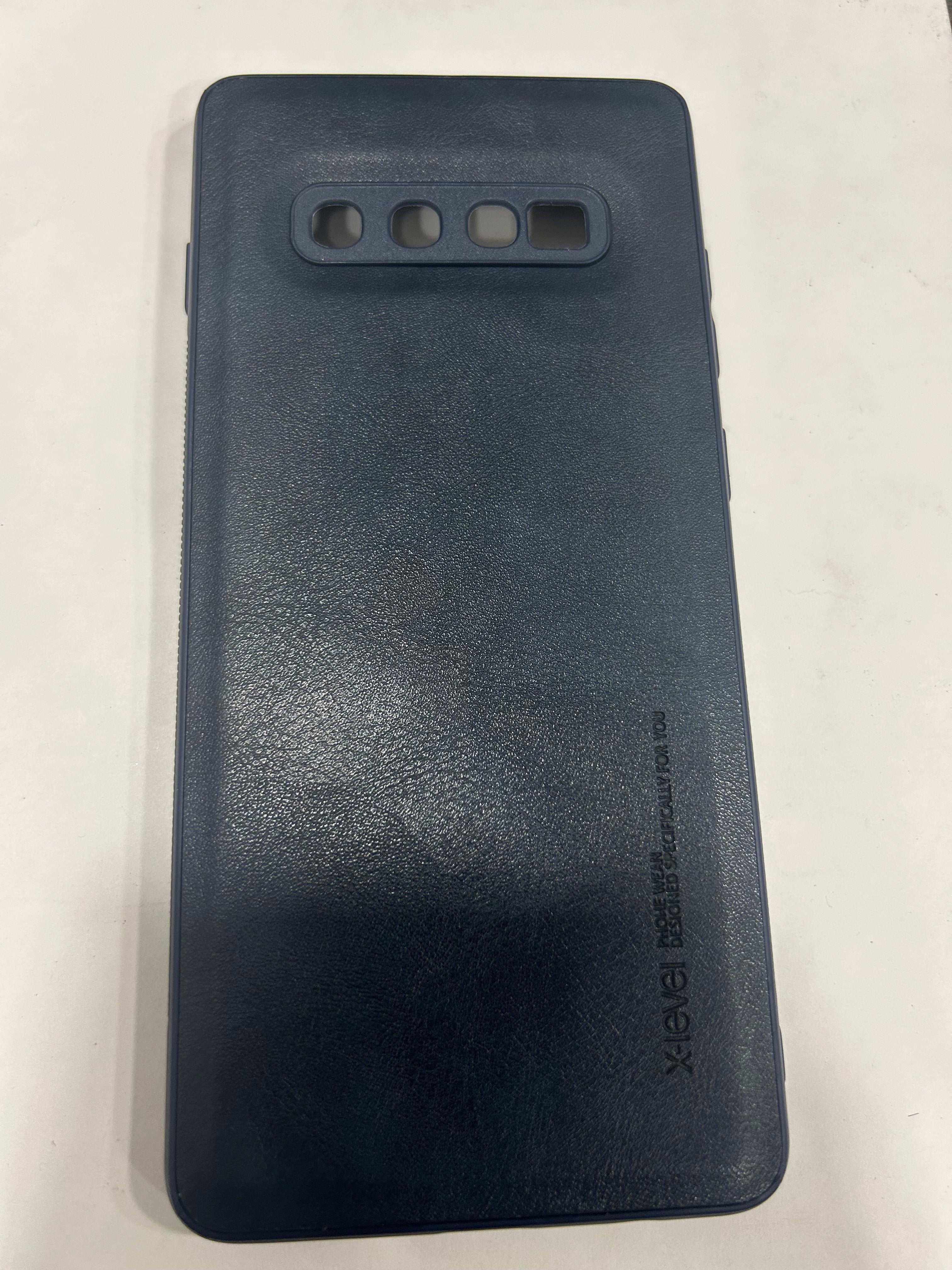 Leather Hard Case for Samsung Galaxy S10 Plus