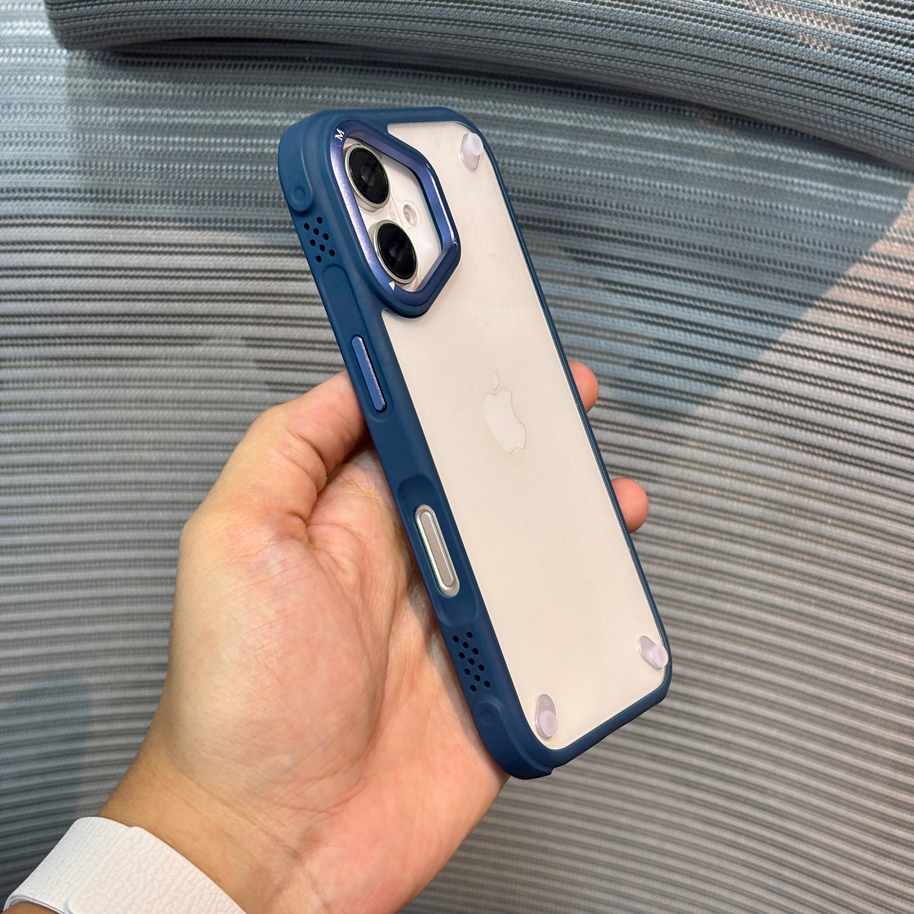Protective Apple iPhone Back Cover - GripShield Clear iPhone Case - Style 11