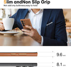 Samsung Galaxy S24 Ultra Leather Case Slim Profile - Brown Mobile Case by CoverMeUp - Style 6