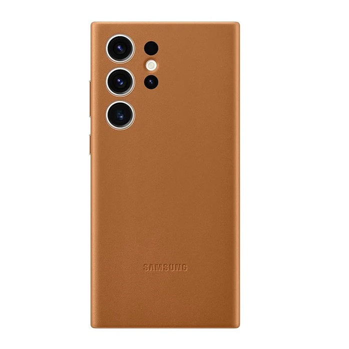 Samsung Galaxy S24 Ultra Leather Case Slim Profile - Brown Mobile Case by CoverMeUp