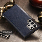 Samsung Galaxy S24 Ultra Leather Case Mobile Case by CoverMeUp - Style 10