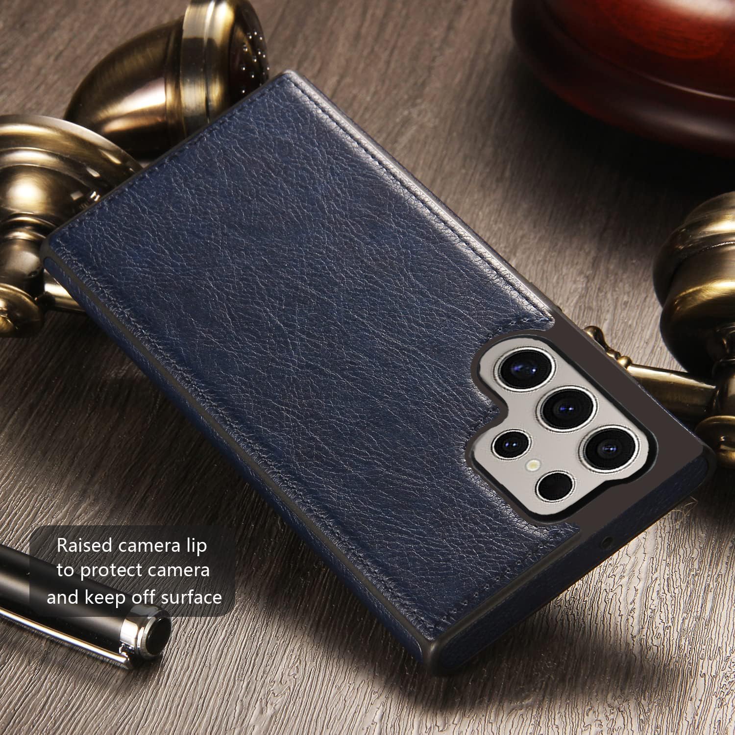 Samsung Galaxy S24 Ultra Leather Case Mobile Case by CoverMeUp - Style 10