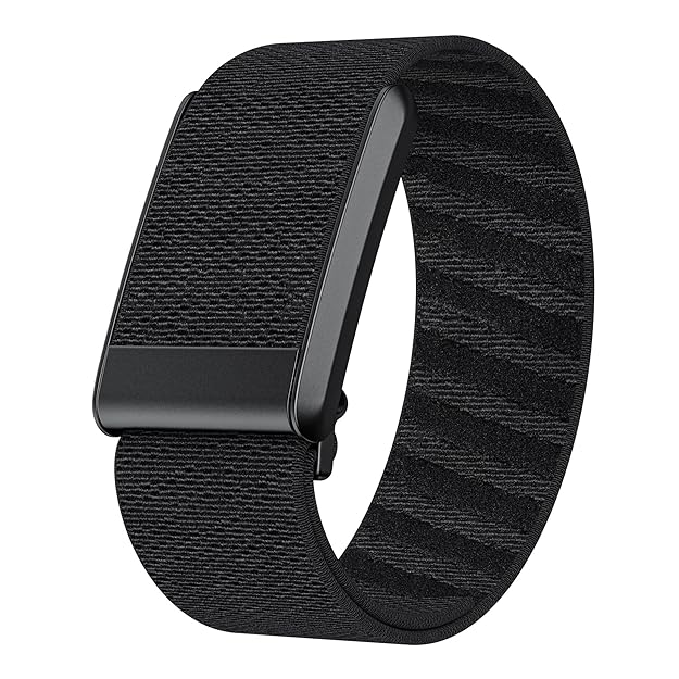 WHOOP  Watch Strap for 4.0 Bracelet Elastic Band Sports Nylon Patterned Whoop Strap (BLACK)