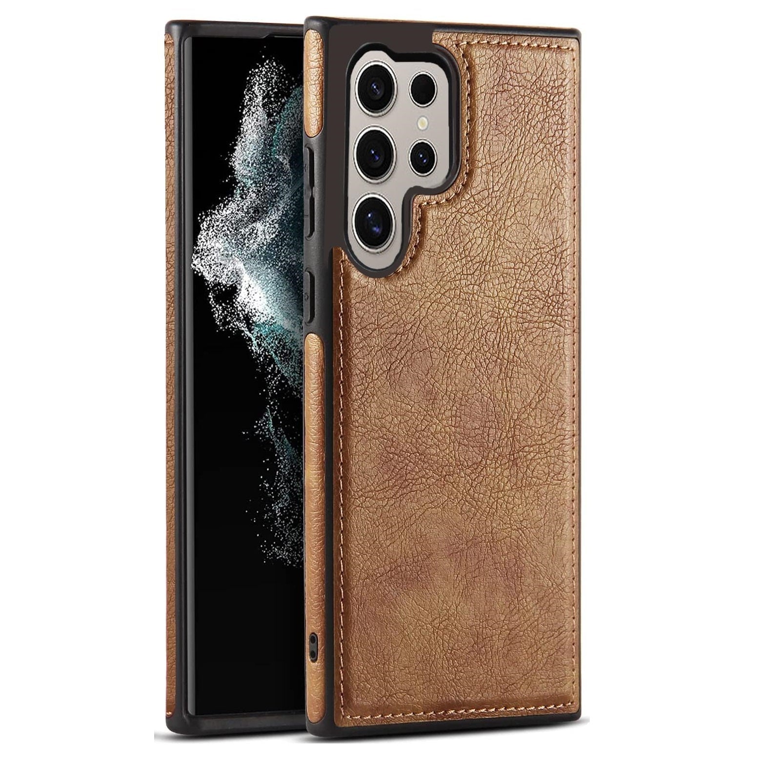 Samsung Galaxy S24 Ultra Leather Case Mobile Case by CoverMeUp - Style 17