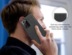 Samsung Galaxy S25 Ultra Shockproof Leather Flip Case Cover - Black Mobile Case by CoverMeUp - Style 4