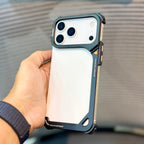 Protective Apple iPhone Back Cover - ShowCase Metal Bumper Stand iPhone 17 Pro Case - Style 4