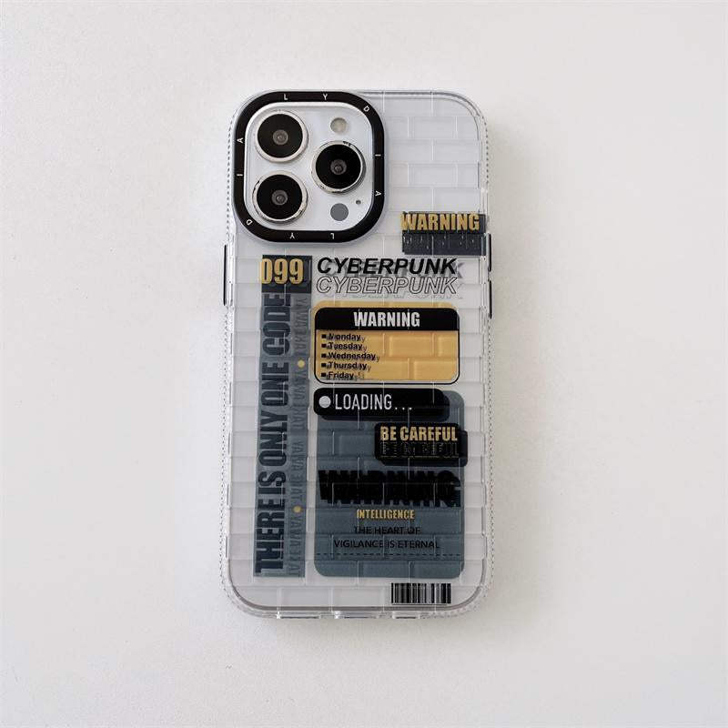 LYDIA CLASSIC PRINT CASE FOR IPHONE Cyberpunk Labels