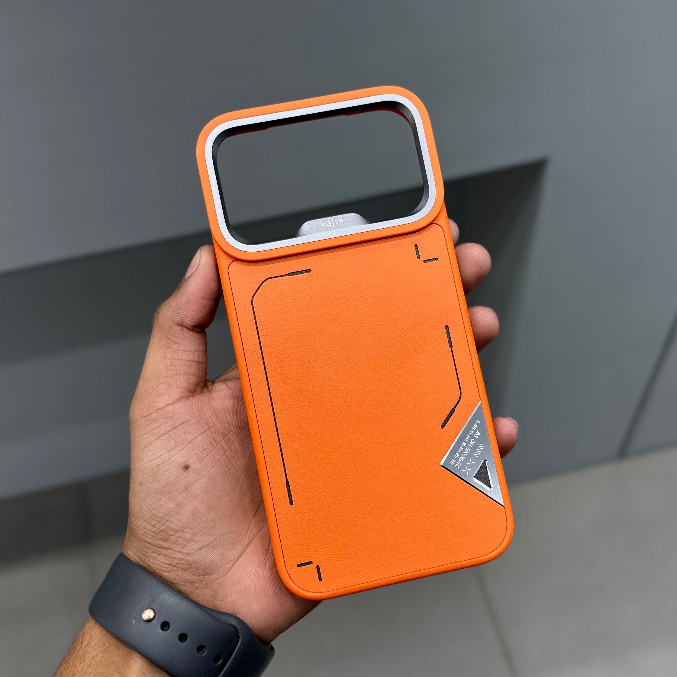 KAJSA FEAT NW CASE - ORANGE GREY ( No. 2603 ) Mobile Case by CoverMeUp - Style 5