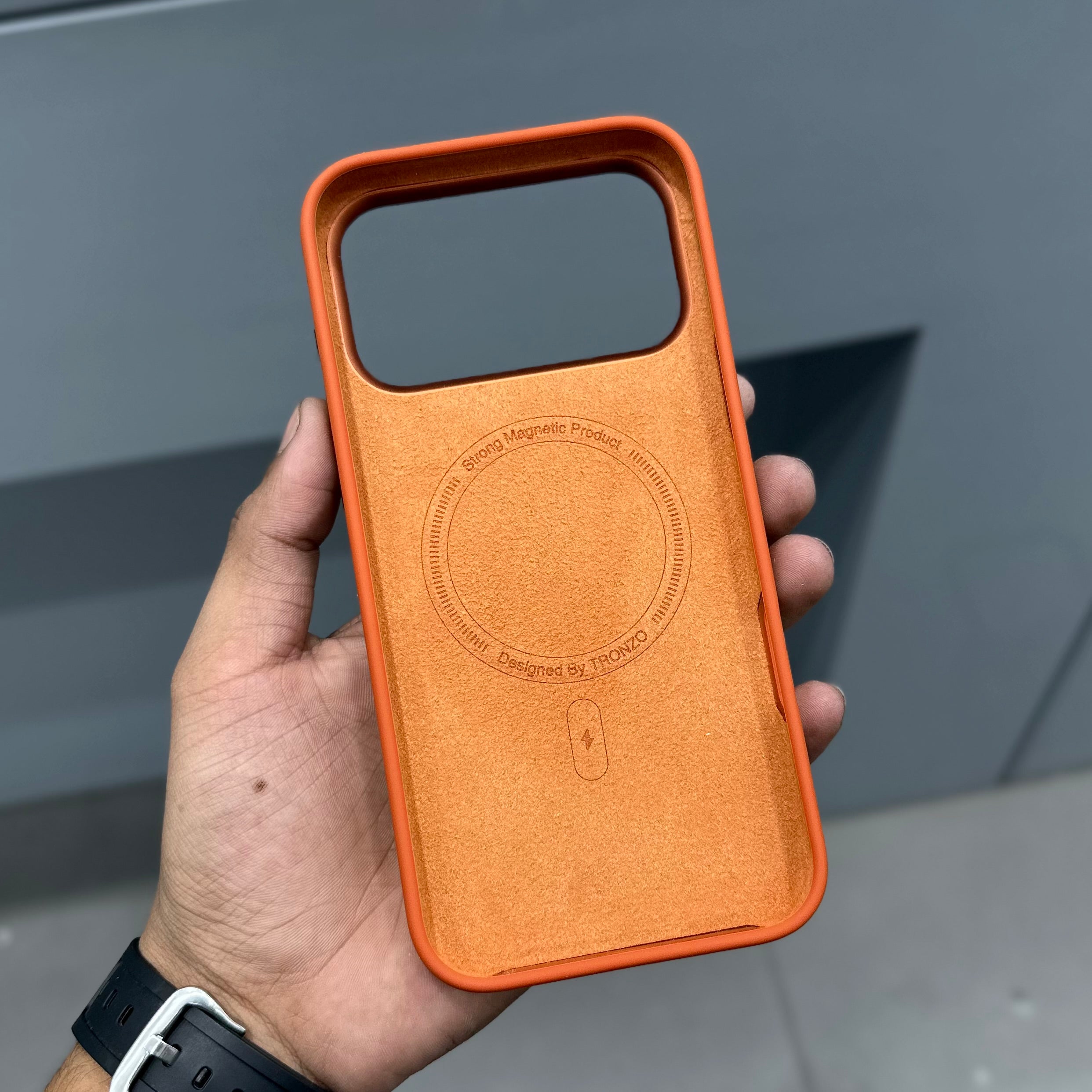 TRANZO IMPU SILICON MAGSAFE CASE - ORANGE ( No. 2758 ) Mobile Case by CoverMeUp - Style 4