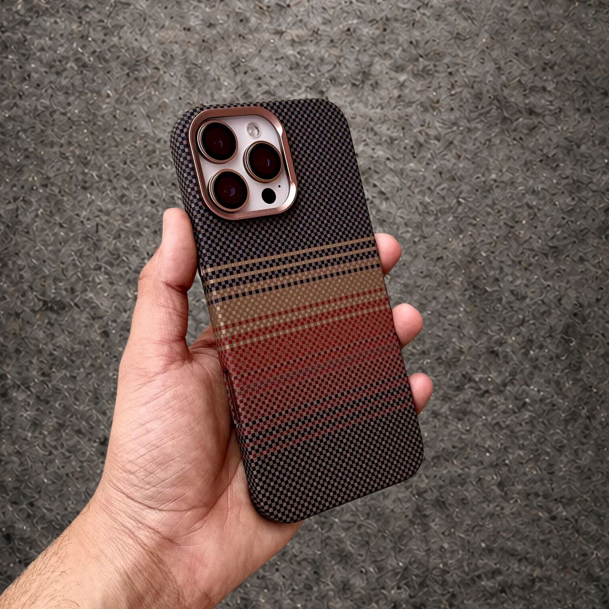 Luxo Brown Check Magsafe Case