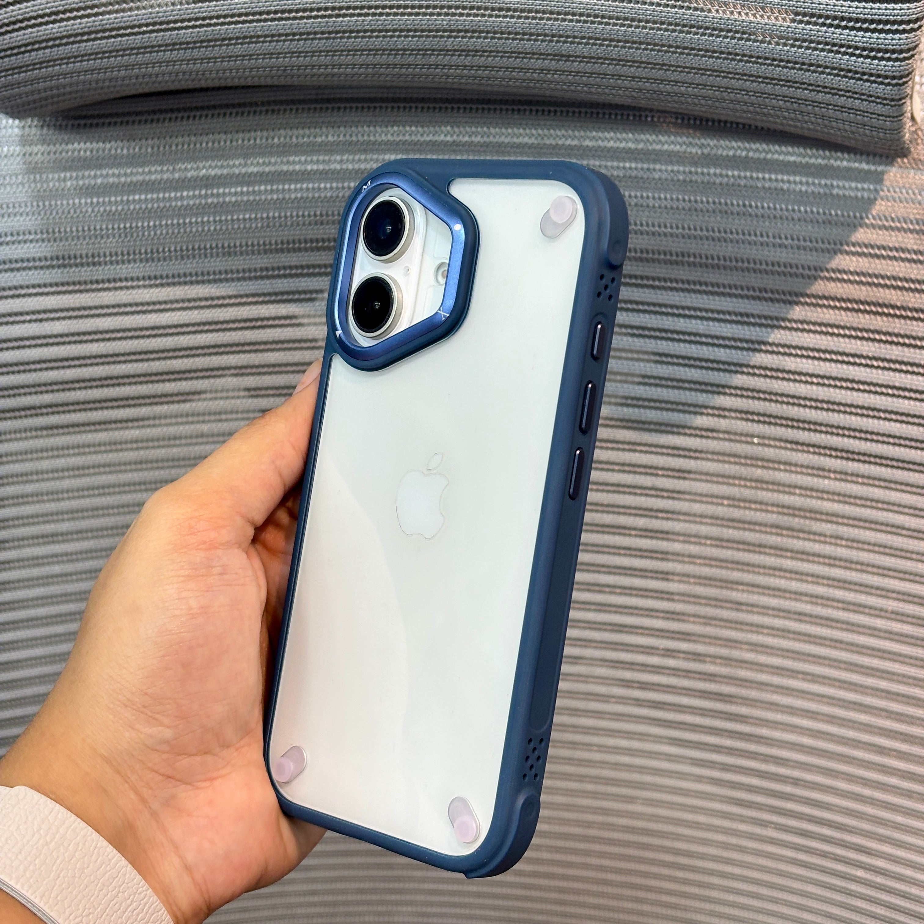 Protective Apple iPhone Back Cover - GripShield Clear iPhone Case - Style 12