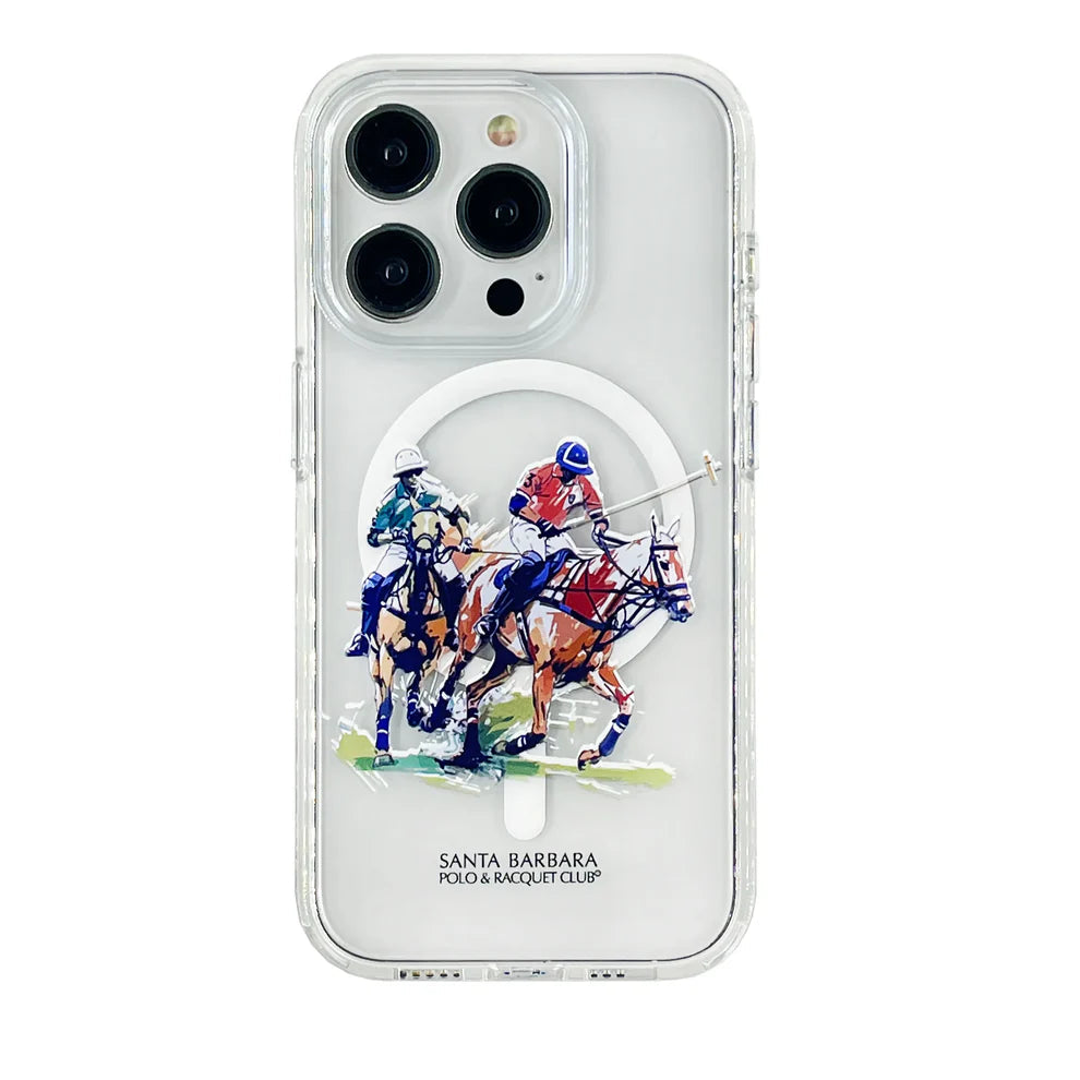 POLO JOCKEY SERIES TRANSPARENT MAGSAFE CASE FOR IPHONE 16 SERIES