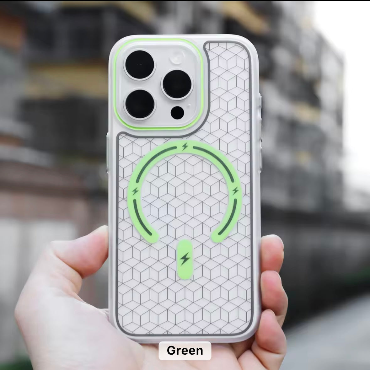 Protective Apple iPhone Back Cover - MagSafe Printed Matte Hard Case for iPhone - Style 6