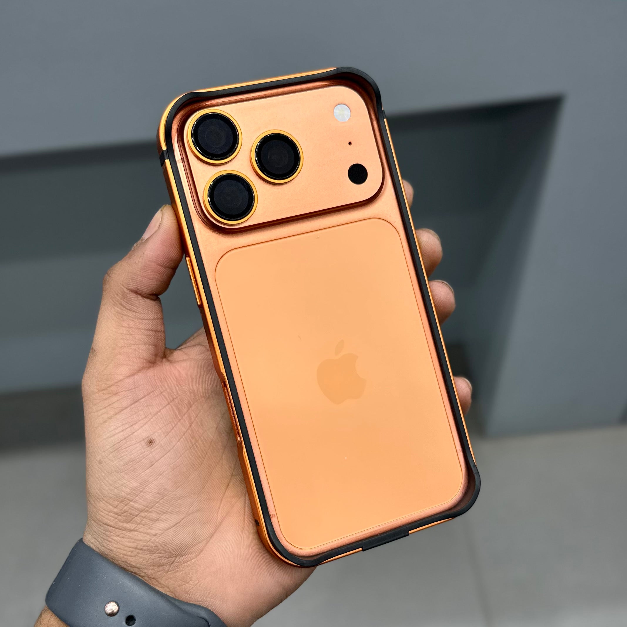 STORE BOX METAL BUMPER - ORANGE ( No. 3017 ) Mobile Case by CoverMeUp - Style 2