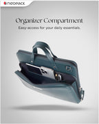 Evoque Slim Laptop Bag Fits Up To 13 To 14.2 Inch Macbooks & Laptops (Blue)