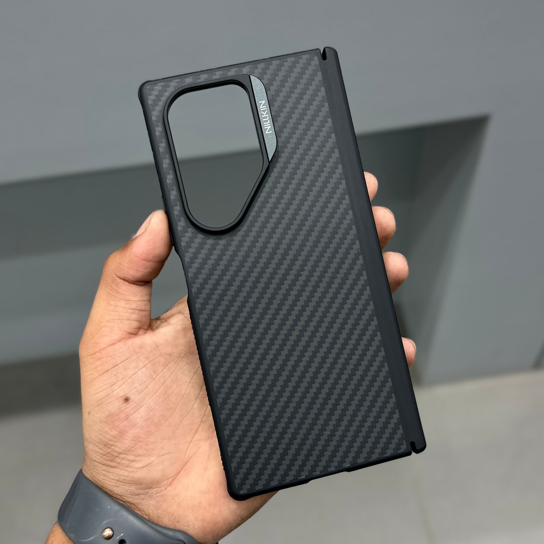 NILLKIN SYNTHETIC FIBER PRO CASE - BLACK ( No. 3357 ) Mobile Case by CoverMeUp - Style 3