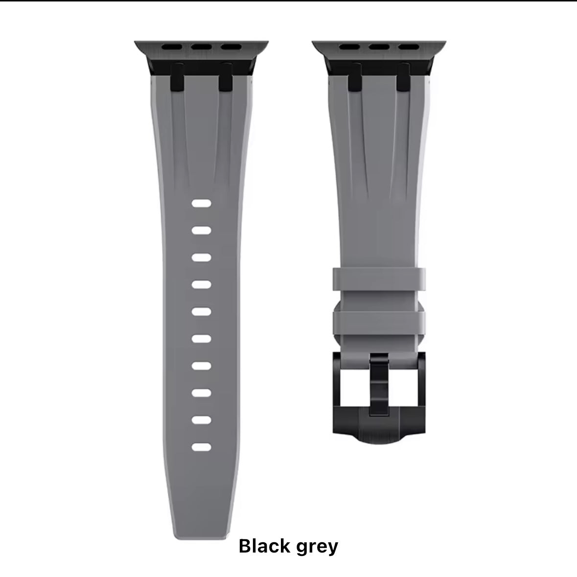 Rubber with Metal Buckle Apple Watch Strap