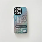 Protective Apple iPhone Back Cover - LYDIA CLASSIC PRINT CASE FOR IPHONE Cyberpunk Labels - Style 4