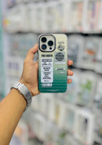 Protective Apple iPhone Back Cover - LYDIA CLASSIC PRINT CASE FOR IPHONE Cyberpunk Labels - Style 12