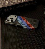 Luxo Carbon Racing Stripes Design Magsafe Case