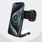 TriFold Luxe 3-in-1 Wireless Charger Stand Mobile Case by CoverMeUp - Style 9